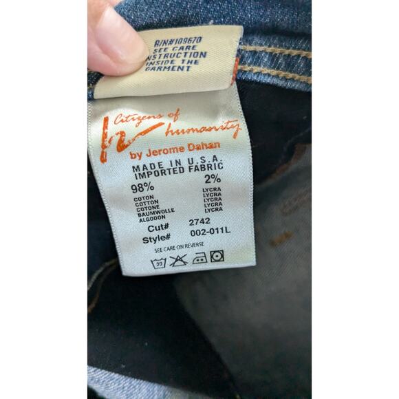 Citizens of Humanity Ingrid Stretch #002 Low Waist Flare Jeans Y2K - Picture 9 of 10